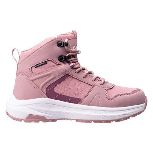 Hi-Tec Buty trekkingowe Rozes Mid Wp WO’S z membraną różowe ze sklepu ButyModne.pl w kategorii Buty trekkingowe dziecięce - zdjęcie 178400699