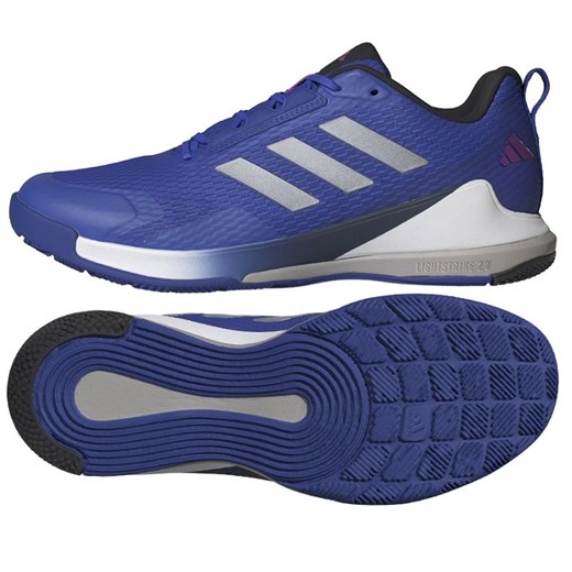 Buty do siatkówki adidas Novaflight 2 ID3668 niebieskie ze sklepu ButyModne.pl w kategorii Buty sportowe męskie - zdjęcie 178400788