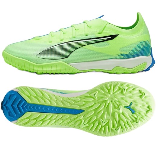Buty Puma Ultra 5 Match Tt 107892-03 Zielone ze sklepu ButyModne.pl w kategorii Buty sportowe męskie - zdjęcie 178400815