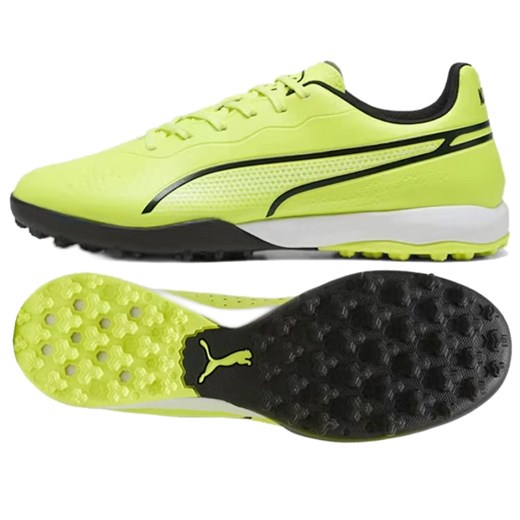 Buty Puma King Match Tt 107260-04 Zielone ze sklepu ButyModne.pl w kategorii Buty sportowe męskie - zdjęcie 178400817