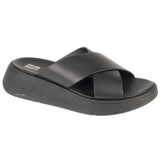Buty FitFlop F-Mode Flatform FW5-090 czarne ze sklepu ButyModne.pl w kategorii Klapki damskie - zdjęcie 178401049