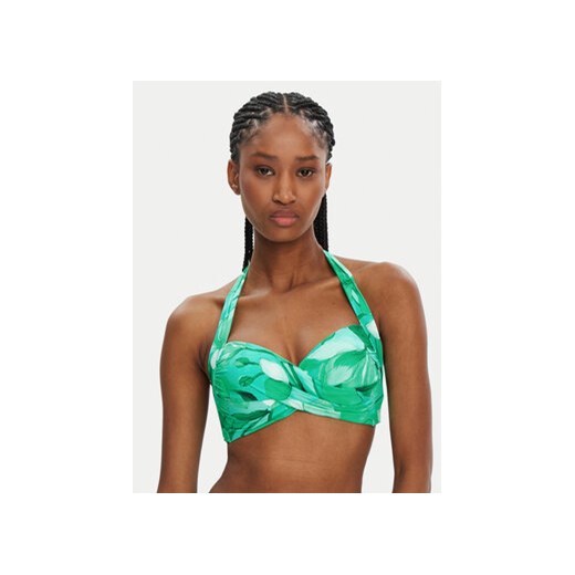 Seafolly Góra od bikini Secret Garden 30806-220 Zielony ze sklepu MODIVO w kategorii Stroje kąpielowe - zdjęcie 178405318