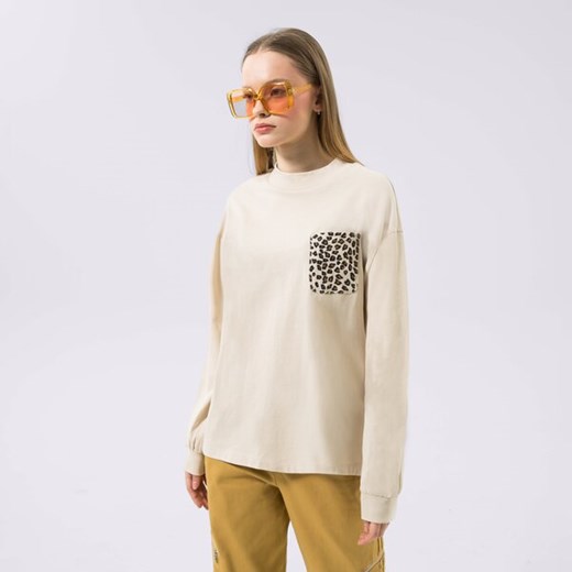 VANS T-SHIRT LS ANIMAL MIX LS TEE OATMEAL ze sklepu Sizeer w kategorii Bluzki damskie - zdjęcie 178406556