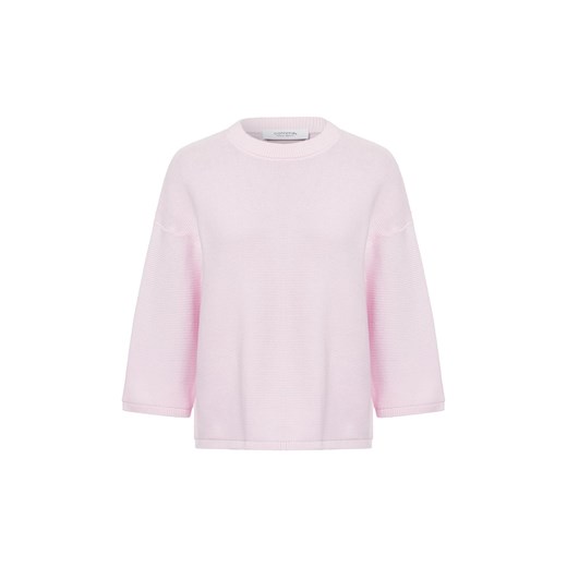 comma casual identity Sweter damski z dzianiny Kobiety Bawełna różowy jednolity ze sklepu vangraaf w kategorii Swetry damskie - zdjęcie 178406736