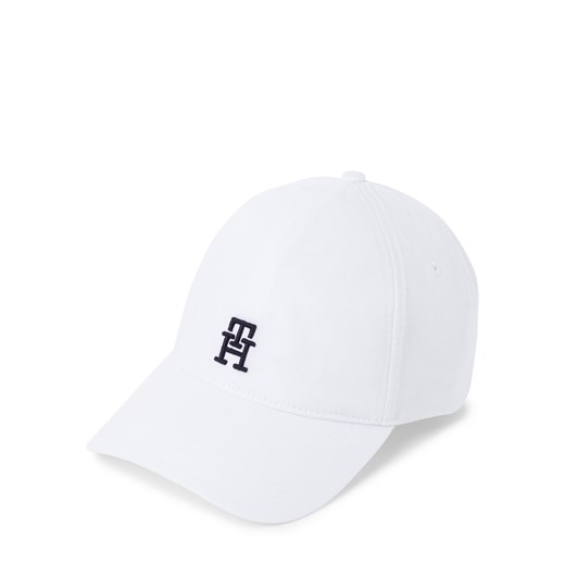 Tommy Hilfiger Czapka męska Mężczyźni Bawełna biały jednolity ze sklepu vangraaf w kategorii Czapki z daszkiem męskie - zdjęcie 178406766
