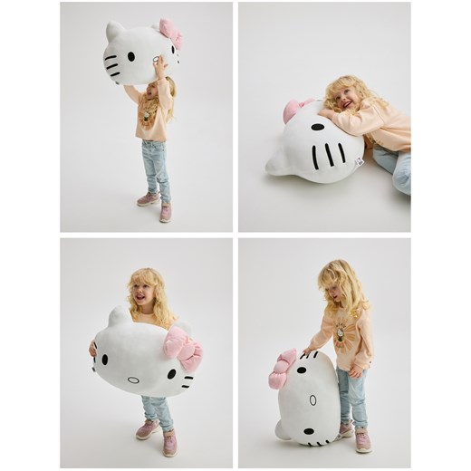 Reserved - Poduszka Hello Kitty - biały ze sklepu Reserved w kategorii Poduszki dla dzieci - zdjęcie 178407418