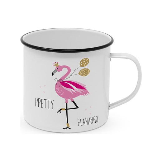ppd Kubek jumbo &quot;Pretty Flamingo&quot; w kolorze biało-różowym - 400 ml ze sklepu Limango Polska w kategorii Naczynia - zdjęcie 178409016