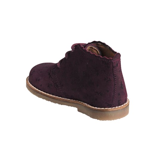 vertbaudet Skórzane botki w kolorze ciemnoczerwonym ze sklepu Limango Polska w kategorii Buty zimowe dziecięce - zdjęcie 178409078