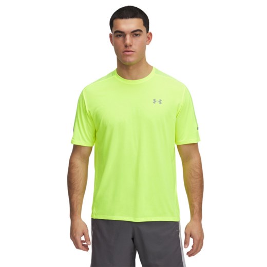 Męska koszulka treningowa Under Armour UA Tech Utility SS - zielona ze sklepu Sportstylestory.com w kategorii T-shirty męskie - zdjęcie 178409649