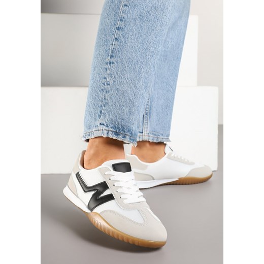 Szaro-Czarne Sneakersy w Stylu Kultowych Tenisówek Tultia ze sklepu born2be.pl w kategorii Buty sportowe damskie - zdjęcie 178415199