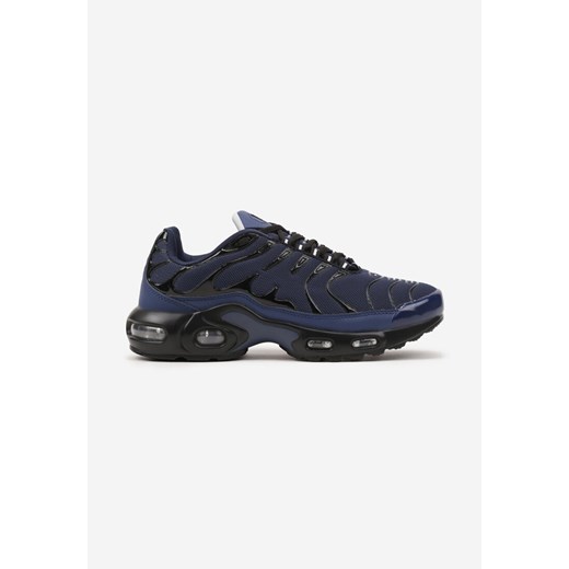 Niebiesko-Czarne Buty Sportowe Sneakersy Ozdobione Tłoczeniem Zalirae ze sklepu born2be.pl w kategorii Buty sportowe męskie - zdjęcie 178416149