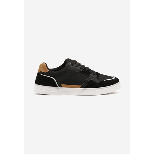 Czarne Buty Sportowe z Przeszyciami Nanivaia ze sklepu born2be.pl w kategorii Buty sportowe męskie - zdjęcie 178417085
