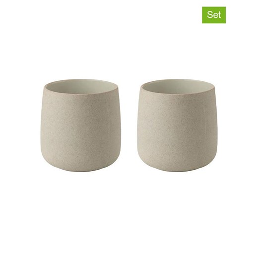 Stelton Kubki (2 szt.) "Emma" w kolorze beżowo-szarym - 220 ml Stelton onesize promocyjna cena Limango Polska