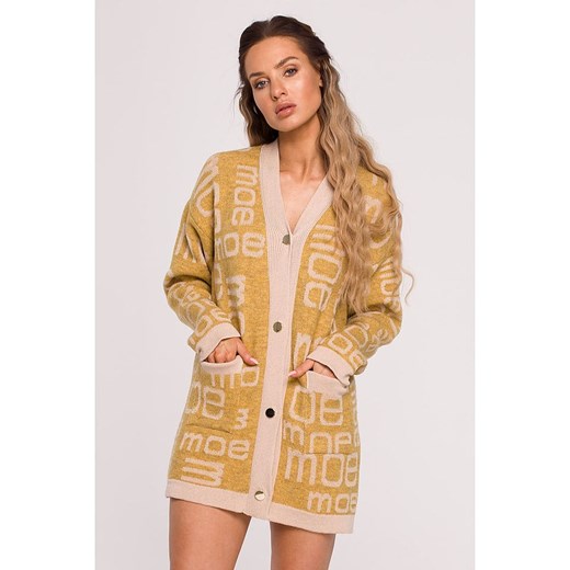 made of emotion Kardigan w kolorze żółtym L/XL wyprzedaż Limango Polska