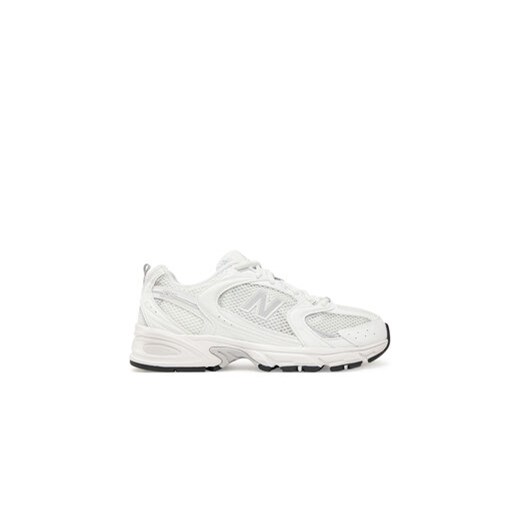 Białe buty sportowe damskie New Balance w stylu casual płaskie wiosenne