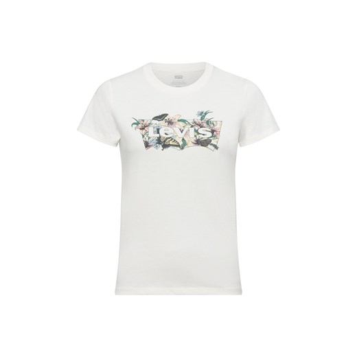 Levi's T-shirt damski Kobiety Bawełna beżowy jednolity ze sklepu vangraaf w kategorii Bluzki damskie - zdjęcie 178429119