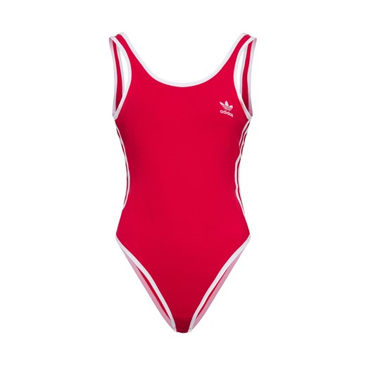 adidas Originals Body Kobiety Bawełna czerwony jednolity ze sklepu vangraaf w kategorii Body damskie - zdjęcie 178429138
