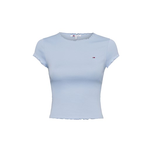 Tommy Jeans Koszulka damska Kobiety Bawełna jasnoniebieski jednolity ze sklepu vangraaf w kategorii Bluzki damskie - zdjęcie 178429156