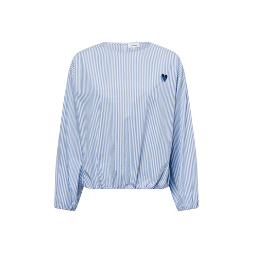 s.Oliver Bluzka damska Kobiety Bawełna jasnoniebieski w paski ze sklepu vangraaf w kategorii Bluzki damskie - zdjęcie 178429189