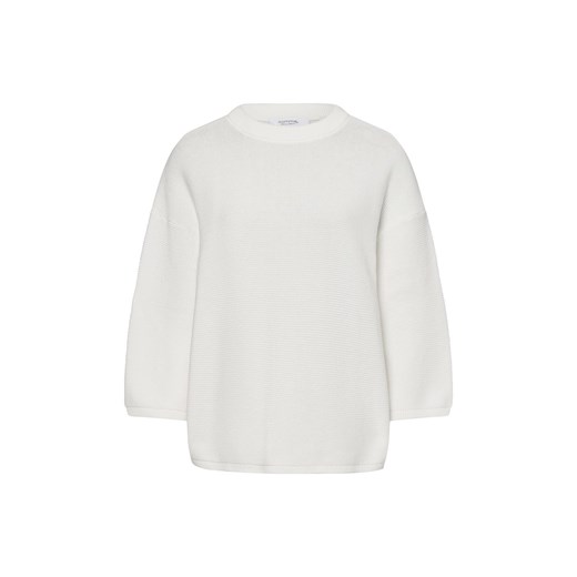 comma casual identity Sweter damski Kobiety Bawełna écru jednolity ze sklepu vangraaf w kategorii Swetry damskie - zdjęcie 178429197