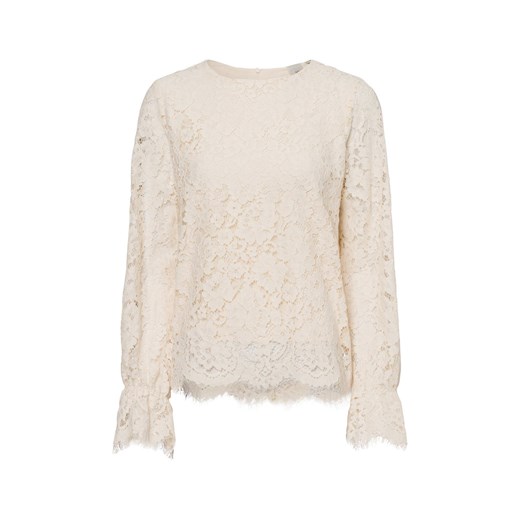 Y.A.S Bluzka damska - YASPerla Kobiety Bawełna beżowy jednolity ze sklepu vangraaf w kategorii Bluzki damskie - zdjęcie 178429198