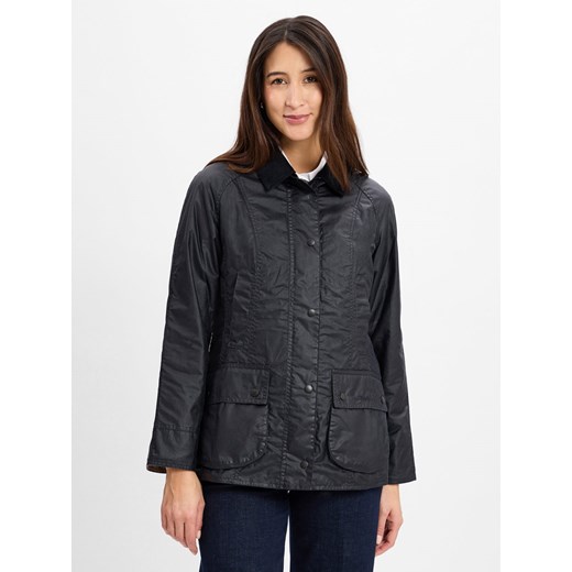 Barbour Kurtka damska - Beadnell Kobiety Bawełna czarny jednolity Barbour 42 vangraaf