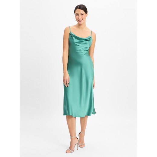 Marie Lund Damska sukienka wieczorowa Kobiety szmaragdowy jednolity ze sklepu vangraaf w kategorii Sukienki - zdjęcie 178429256
