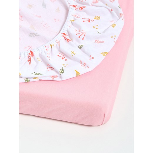 Sinsay - Prześcieradło z gumką 2 pack - wielobarwny Sinsay One Size Sinsay