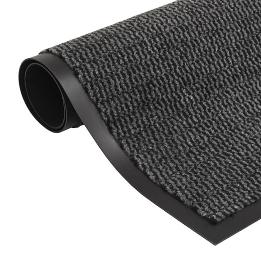 Antracytowa prostokątna wycieraczka przed drzwi 80 x 120 cm N5-N87 ze sklepu Edinos.pl w kategorii Dom - zdjęcie 178433307