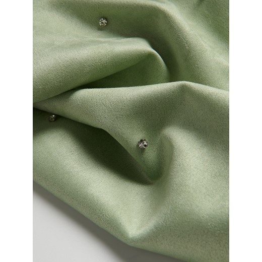 Reserved - Sukienka mini z aplikacjami - jasnozielony Reserved XL Reserved