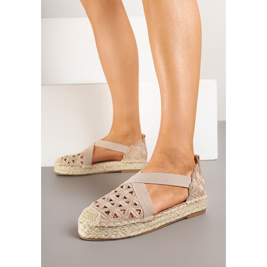 Espadryle damskie Born2be płaskie casual z tkaniny