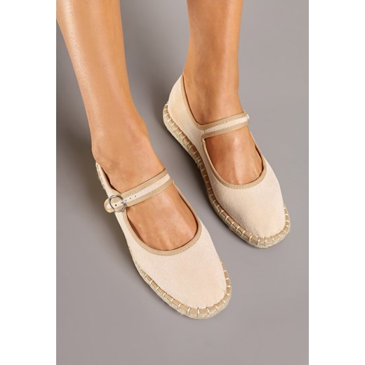 Espadryle damskie Born2be beżowe zamszowe casual