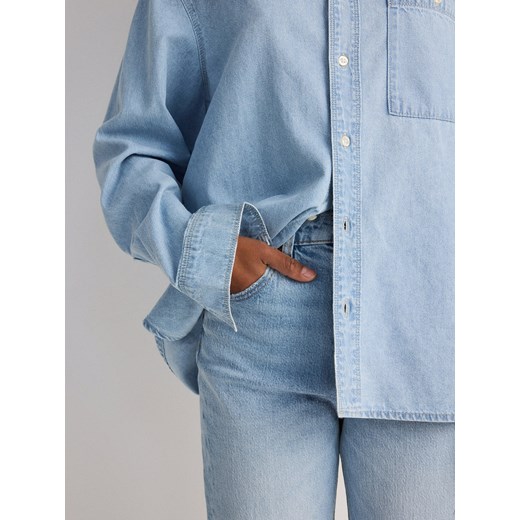 Reserved - Jeansy mom fit slim - niebieski Reserved 36 Reserved