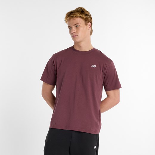 Koszulka męska New Balance MT41509FDP – bordowa ze sklepu New Balance Poland w kategorii T-shirty męskie - zdjęcie 178445819