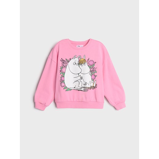 Sinsay - Bluza The Moomins - różowy Sinsay 134 Sinsay