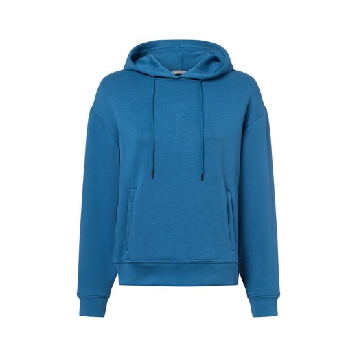Msch Copenhagen Damski sweter z kapturem Kobiety Sztuczne włókno niebieski jednolity ze sklepu vangraaf w kategorii Bluzy damskie - zdjęcie 178449185