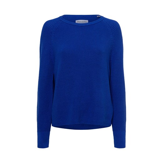 Marc O'Polo Sweter damski z dzianiny Kobiety Bawełna indygo jednolity ze sklepu vangraaf w kategorii Swetry damskie - zdjęcie 178449217