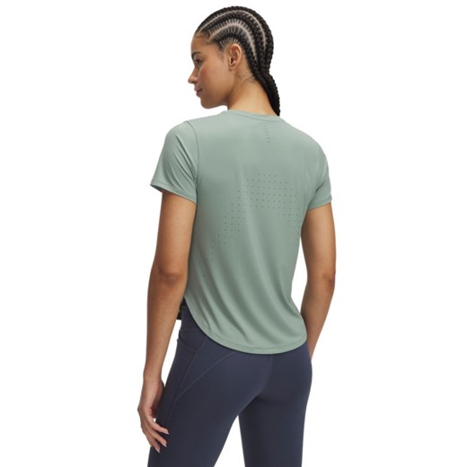 Damska koszulka do biegania Under Armour UA Launch Elite - zielona ze sklepu Sportstylestory.com w kategorii Bluzki damskie - zdjęcie 178449425