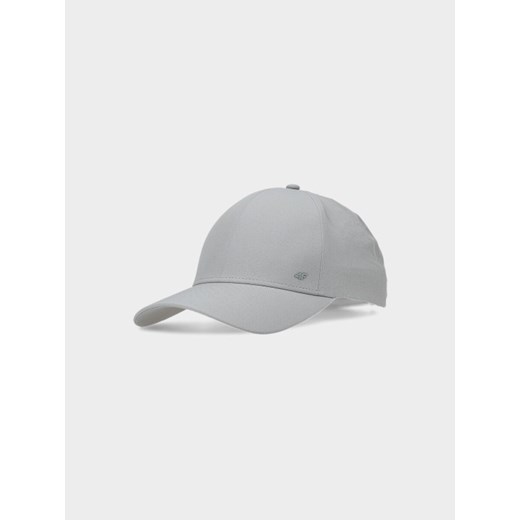 Czapka z daszkiem uniseks 4F 4FWSS25ACABU371 - szara ze sklepu Sportstylestory.com w kategorii Czapki z daszkiem damskie - zdjęcie 178449466
