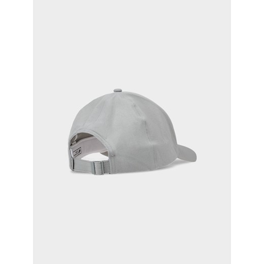 Czapka z daszkiem uniseks 4F 4FWSS25ACABU371 - szara ze sklepu Sportstylestory.com w kategorii Czapki z daszkiem damskie - zdjęcie 178449467