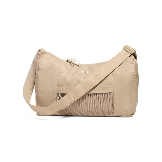 Damska torba treningowa Under Armour UA Studio Slouchy Duffle - beżowa ze sklepu Sportstylestory.com w kategorii Torby sportowe - zdjęcie 178449556
