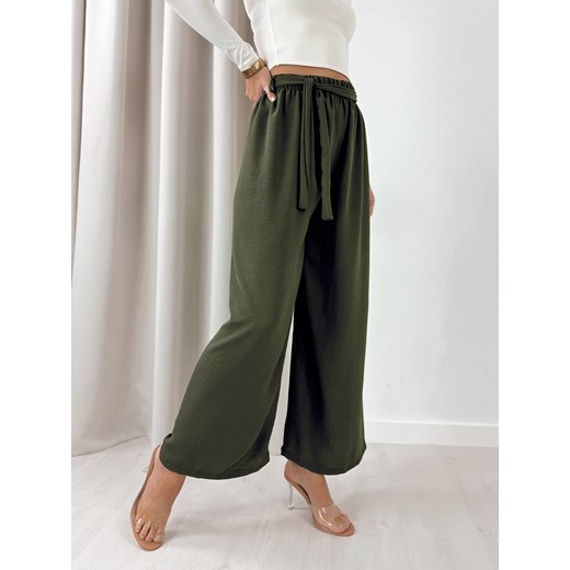spodnie lexaro khaki one size ze sklepu UBRA w kategorii Spodnie damskie - zdjęcie 178454417