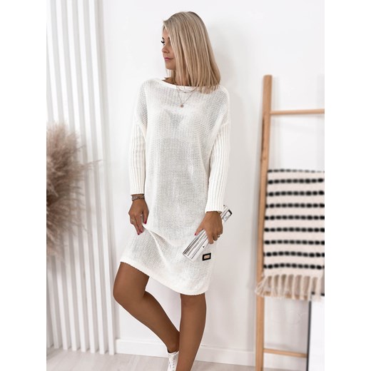 sukienka nadina ecru one size ze sklepu UBRA w kategorii Sukienki - zdjęcie 178454448