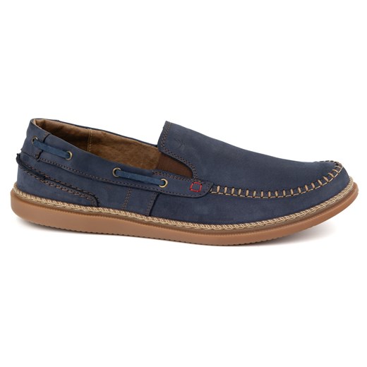 Buty męskie wsuwane 314GT granatowe ze sklepu butyolivier w kategorii Mokasyny męskie - zdjęcie 178454837