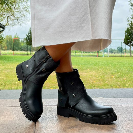 Botki Tymoteo na jesień bez zapięcia 