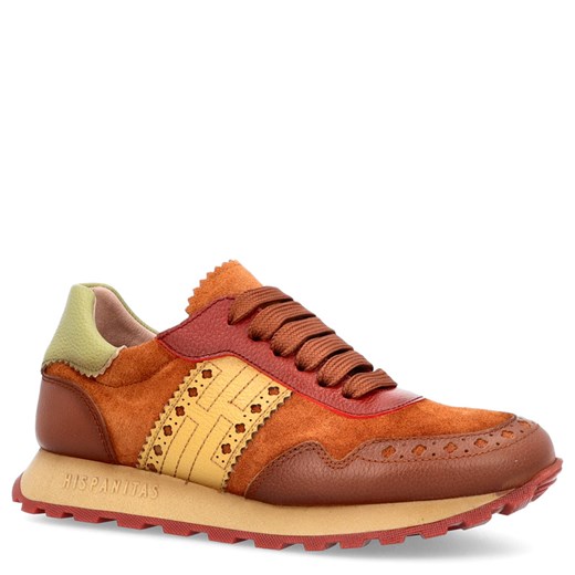 Hiszpańskie sneakersy - HISPANITAS CHI243623 BRĄZOWE ze sklepu Tymoteo.pl - sklep obuwniczy w kategorii Buty sportowe damskie - zdjęcie 178459707