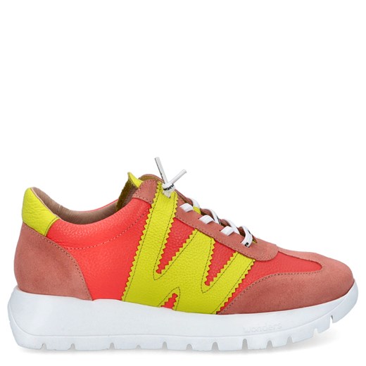 Hiszpańskie sneakersy premium - WONDERS A-2476 KORALOWE ze sklepu Tymoteo.pl - sklep obuwniczy w kategorii Buty sportowe damskie - zdjęcie 178460665