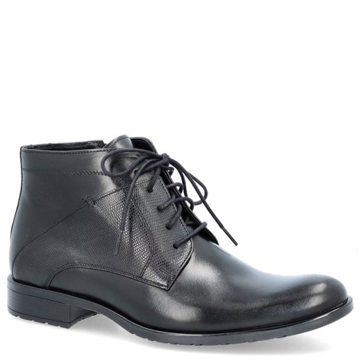 Eleganckie buty męskie zimowe - TAPI D-2372 CZARNE ze sklepu Tymoteo.pl - sklep obuwniczy w kategorii Buty zimowe męskie - zdjęcie 178467326