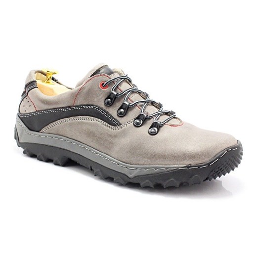 Polskie buty trekkingowe,skóra - KENT 268 SZARE Kent 40 Tymoteo.pl - sklep obuwniczy