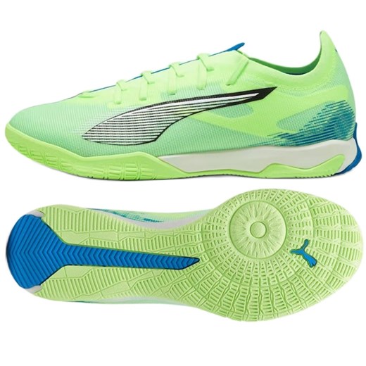 Buty Puma Ultra 5 Match It 107895-03 zielone ze sklepu ButyModne.pl w kategorii Buty sportowe męskie - zdjęcie 178475376
